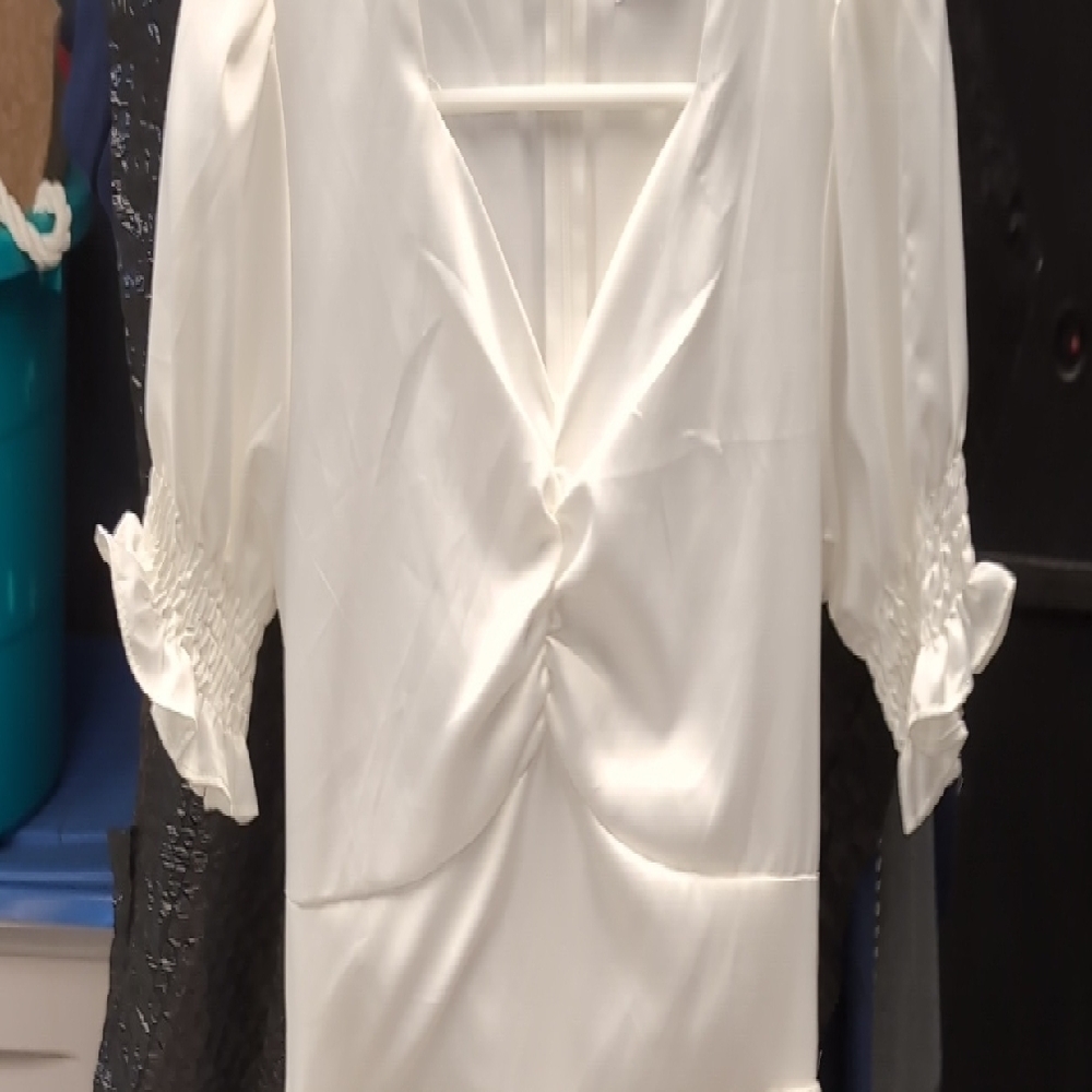 Elegant White Women's Dress